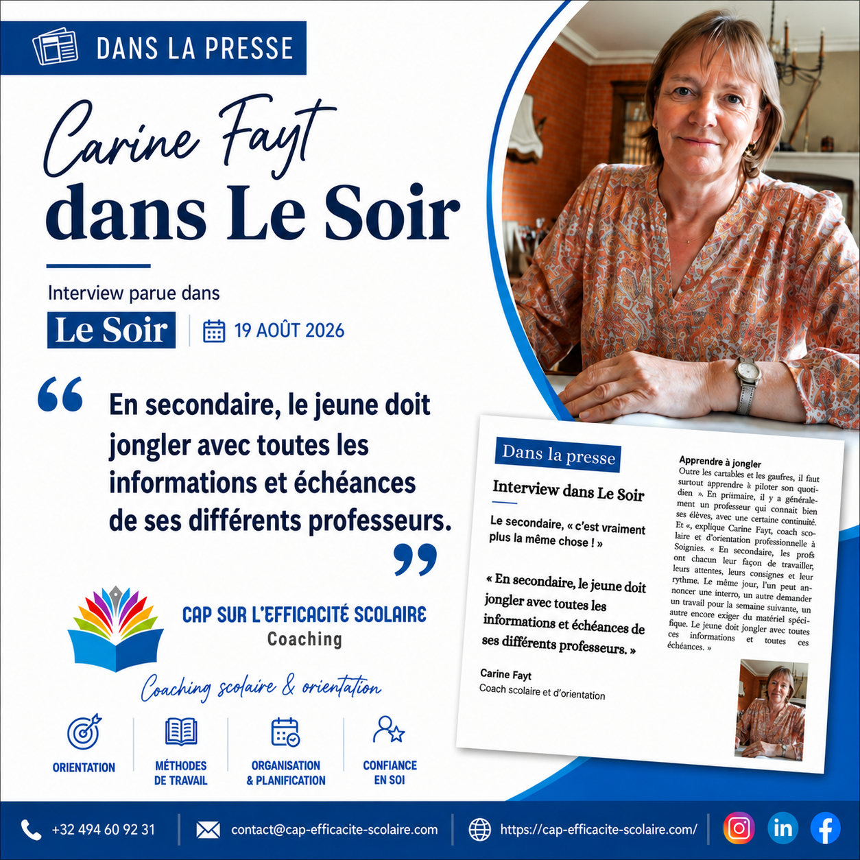 CAP EFFICACITÉ SCOLAIRE | Accueil